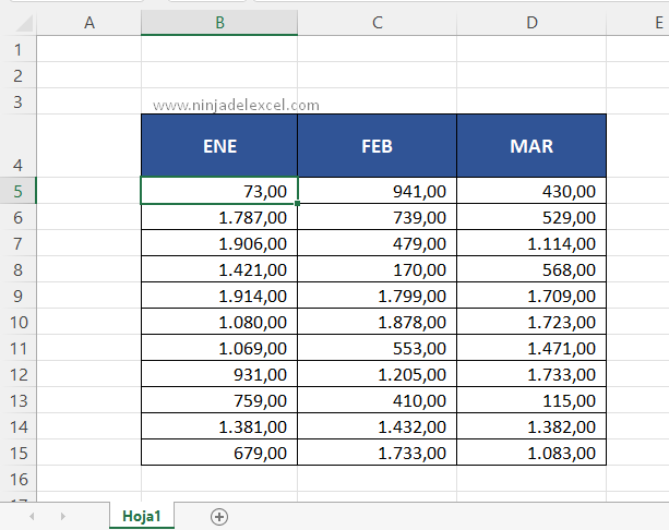 Cambiar separador decimal en Excel