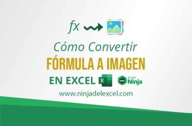 Cómo convertir fórmula a imagen en Excel