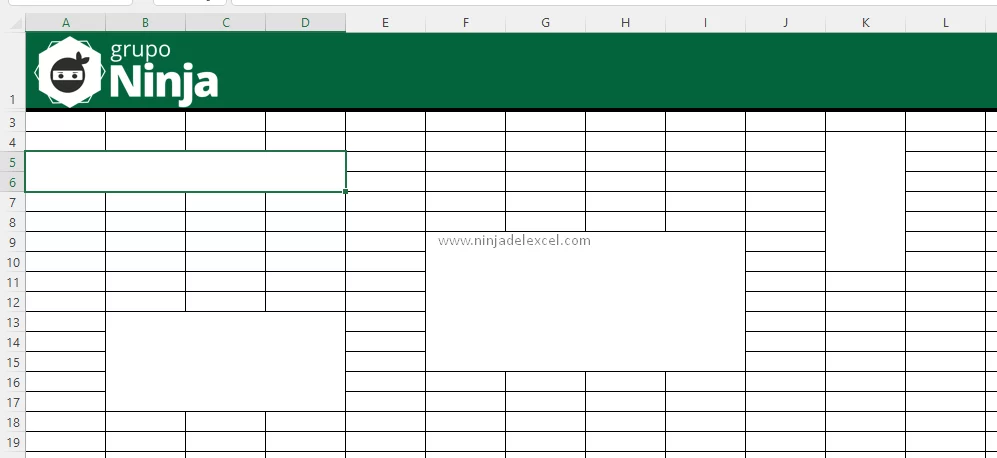 Eliminar todas las celdas combinadas en Excel
