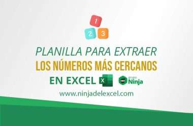 Planilla para extraer los números más cercanos en Excel