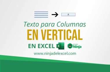 Texto para columnas en vertical en Excel
