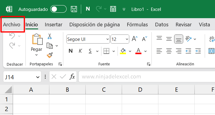 Desactivar Backup en Excel