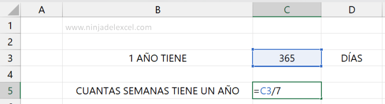 Cómo Calcular Cuántas Semanas Tiene Un Año En Excel Ninja Del Excel 