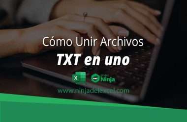 Aprenda a Unir Archivos TXT en uno en Excel