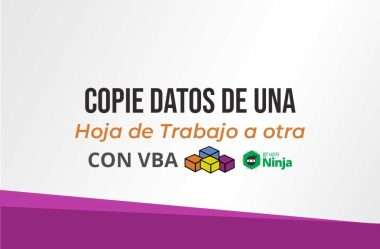 Copiar Datos de una Hoja de Trabajo Otra (con VBA)