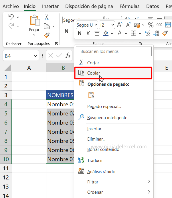 Qué es Pegado especial en Excel