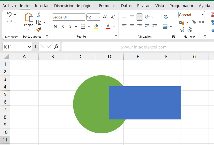 Superponer Objetos Geométricos en Excel
