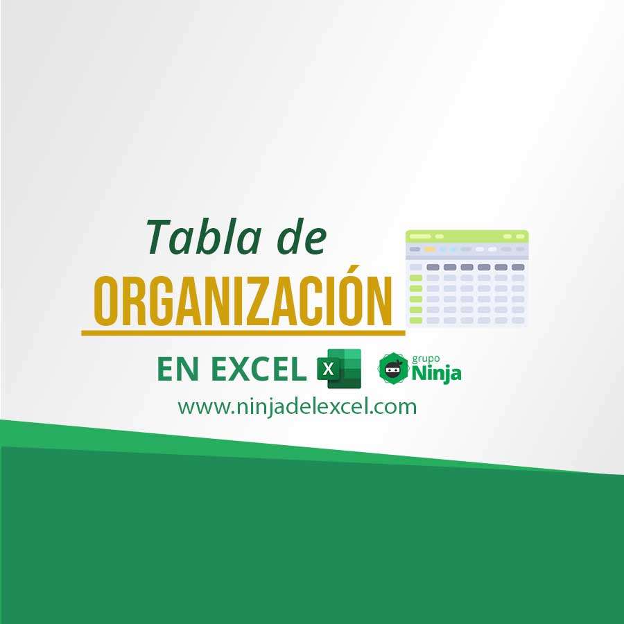 Tabla de Organización en Excel Ninja del Excel