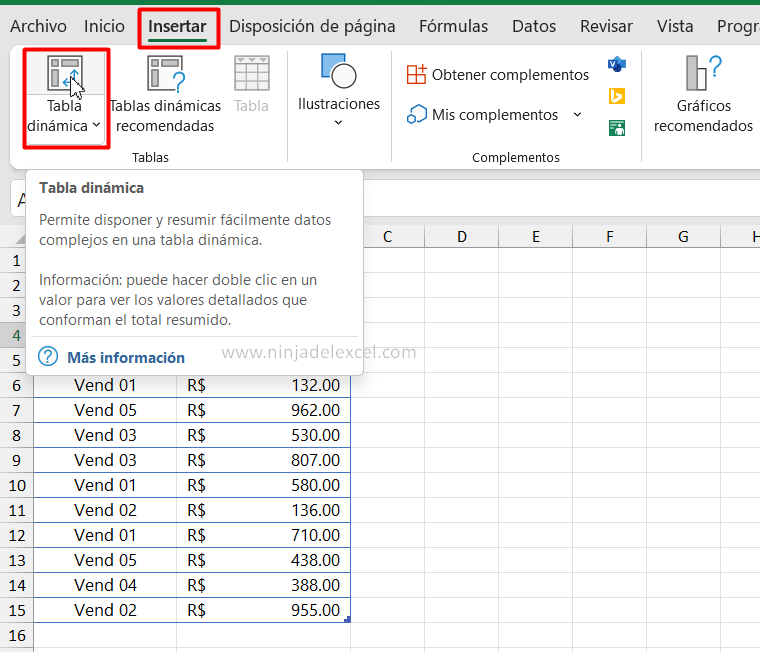 Aprenda Organizar Tablas de Ventas en Columnas en Excel