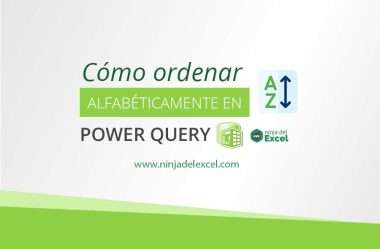 Cómo Ordenar Alfabéticamente en Power Query