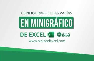 Configurar Celdas Vacías en Minigráficos en Excel