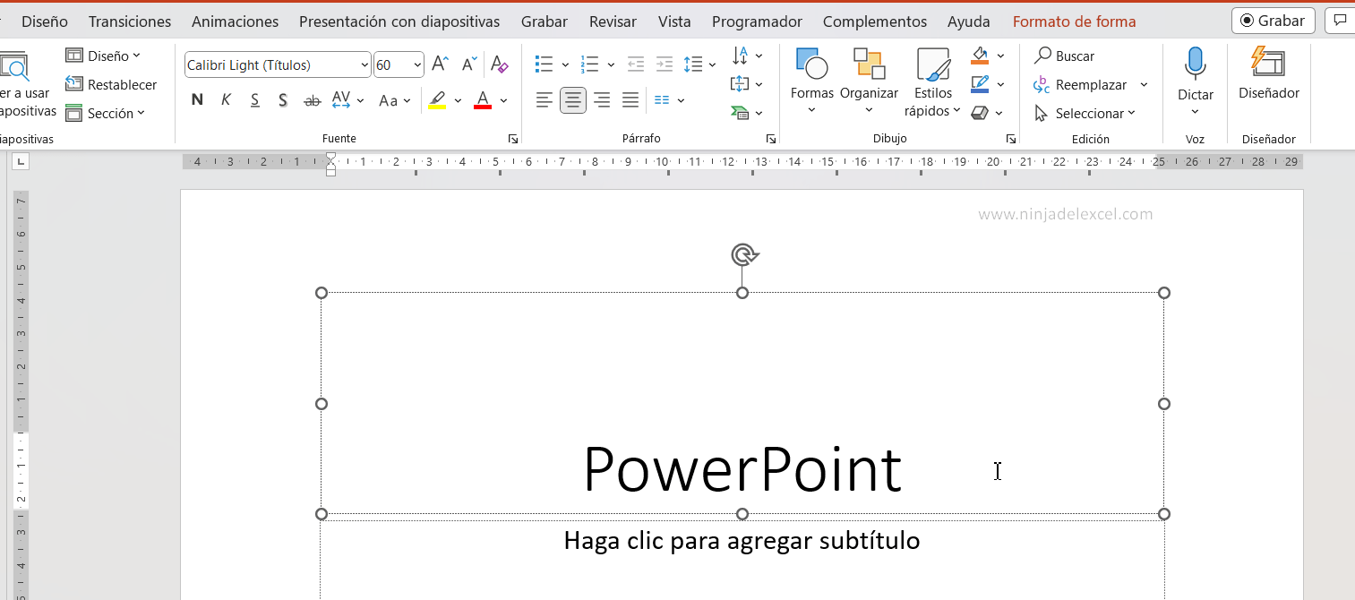 Curvar Texto en PowerPoint