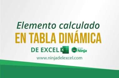 Elemento Calculado en Tabla Dinámica de Excel