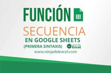 Función SEQUENCE en Google Sheets (primera sintaxis)