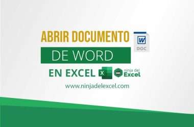 Abrir Documento de Word en Excel