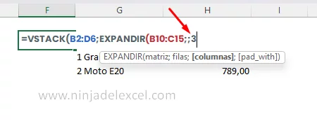 Paso a Paso Función EXPANDIR en Excel