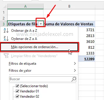 Tablas Dinámicas Basada en Otra Columna en Excel