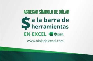 Agregar Símbolo de Dólar a la Barra de Herramientas en Excel