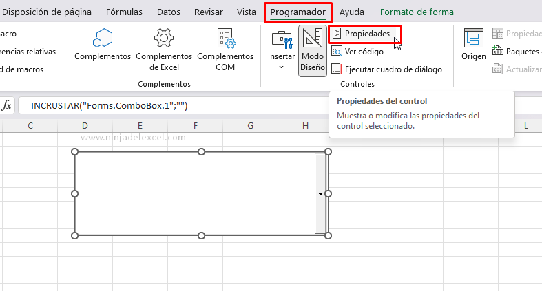 Aprenda Cambiar el Color de Fondo del Cuadro Combinado en Excel