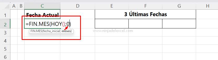 Aprenda Extraer las Últimas Tres Fechas del Mes en Excel