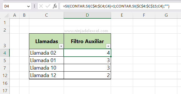 Aprenda Ordenar y Filtrar por Frecuencia en Excel