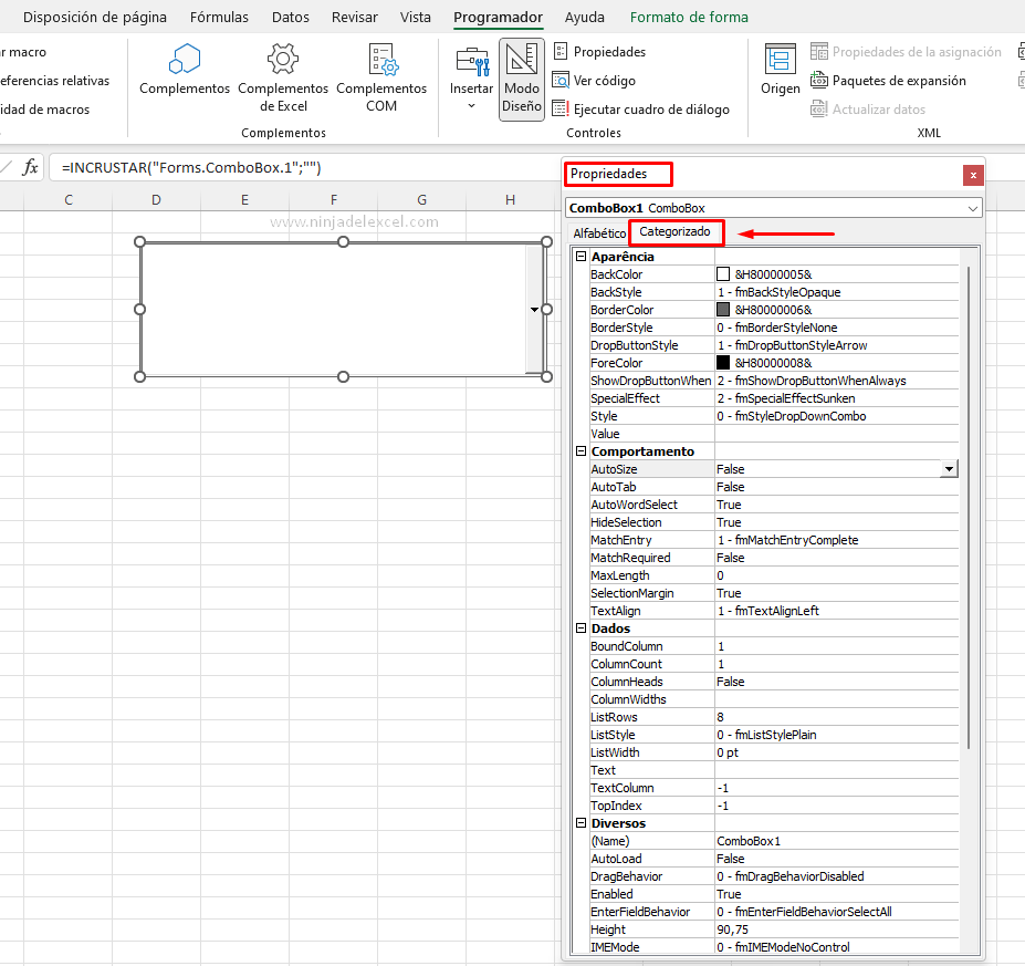 Aprende Cambiar el Color de Fondo del Cuadro Combinado en Excel