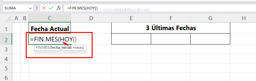 Aprende Extraer las Últimas Tres Fechas del Mes en Excel