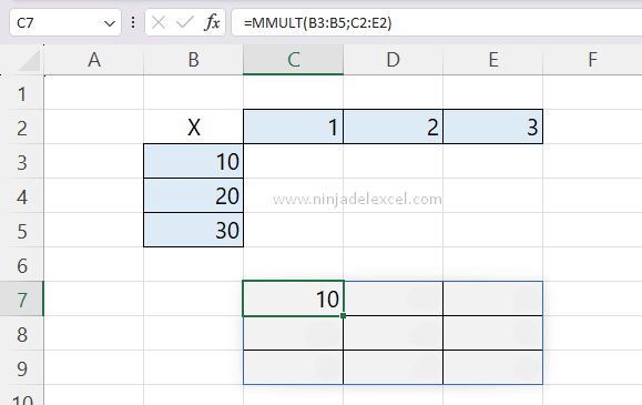 Aprende Función MMULT en Excel
