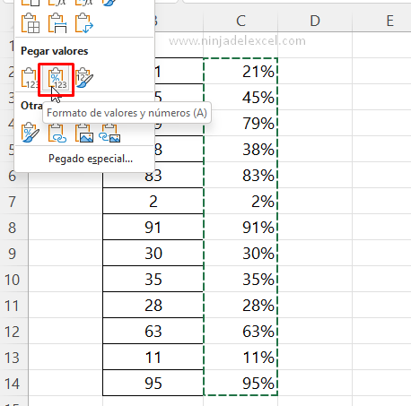Aprendiendo 3 Formas de Convertir Números a Porcentajes en Excel