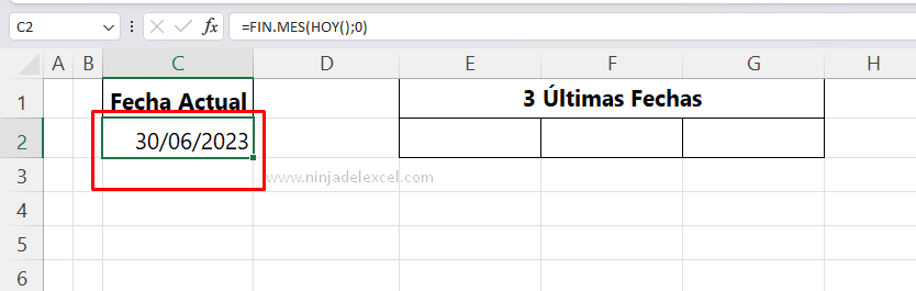 Buscar Extraer las Últimas Tres Fechas del Mes en Excel