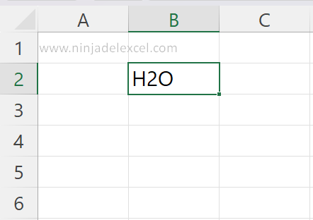 Cómo Insertar H2O en Excel