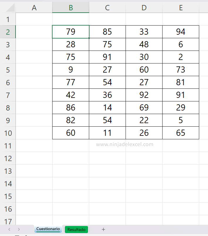 Cuestionario de Excel Convertir Números a Porcentaje