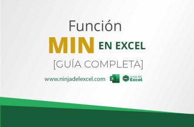 Función MIN en Excel [GUÍA COMPLETA]