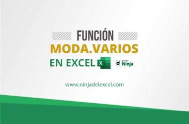 Función MODA.VARIOS en Excel