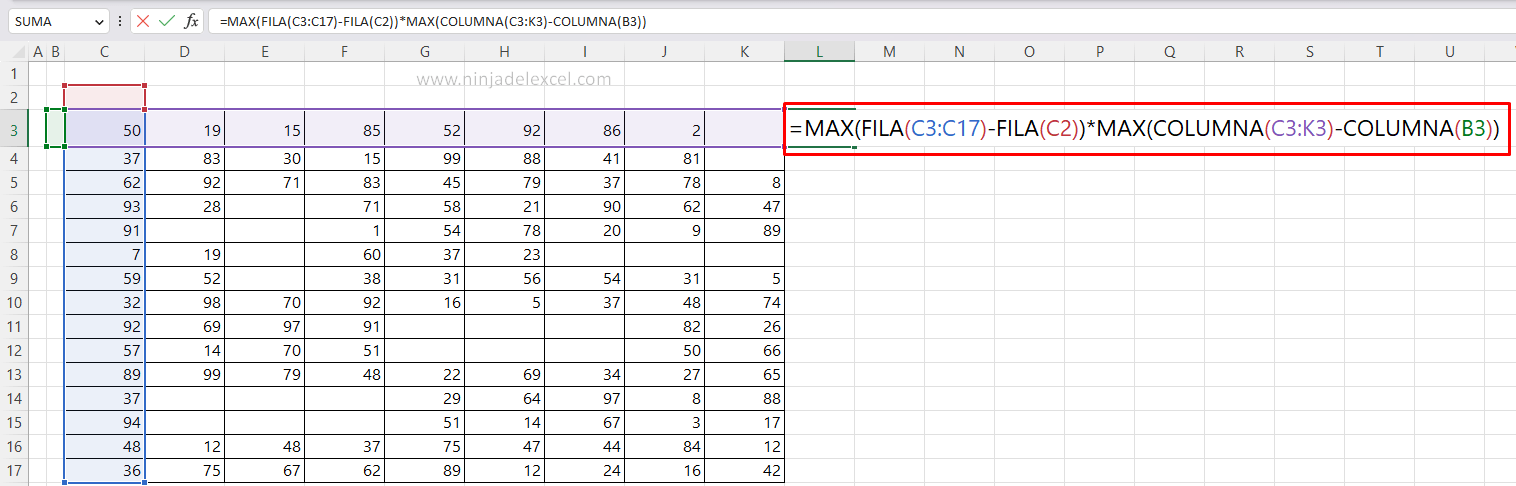 Paso a Paso Multiplicar Filas y Columnas en Excel