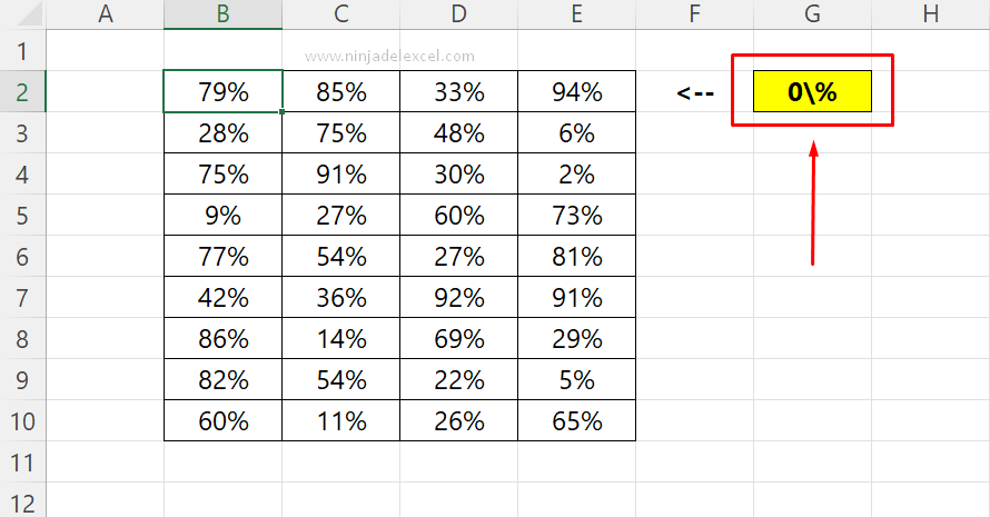 Solución de Prueba de Excel - Convertir Números a Porcentaje Paso a Paso