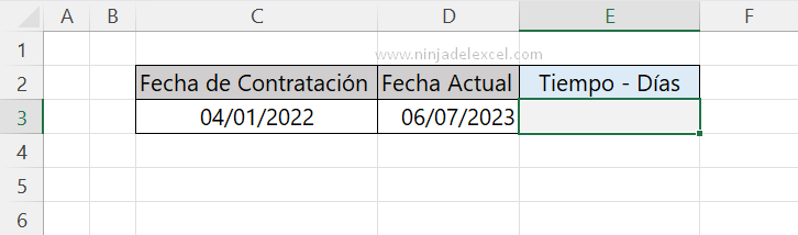 Cómo Calcular el Tiempo de Contratación en Excel