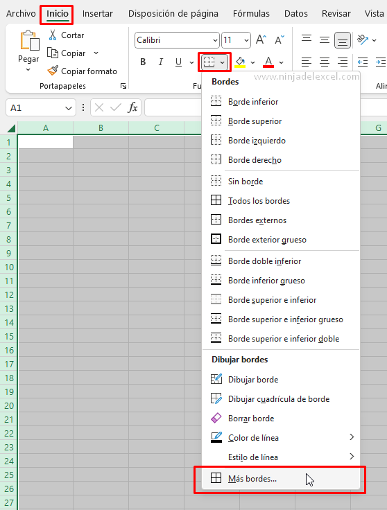 Como Cambiar el Color de las Líneas de Cuadrícula en Excel