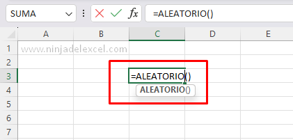 Función ALEATARIO y ALEATARIO.ENTRE en Excel