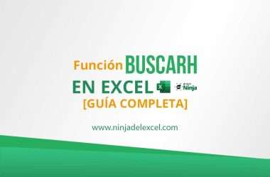 Función BUSCARH en Excel [GUÍA COMPLETA]