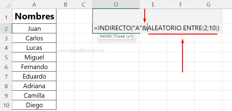 Sepa Cómo Sortear Nombres en Excel