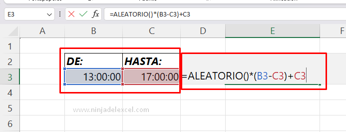 Sepa Función ALEATARIO y ALEATARIO.ENTRE en Excel