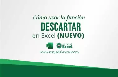 Cómo usar la función DESCARTAR en Excel (NUEVO)